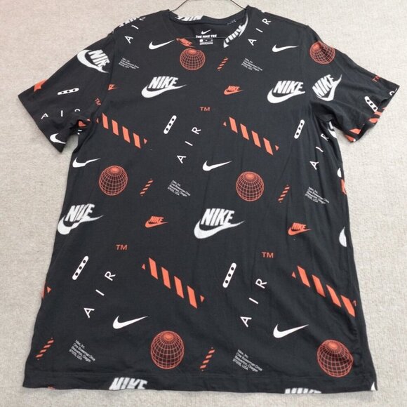 Nike Legend Shirt XL Black All Over Print - Picture 1 of 5